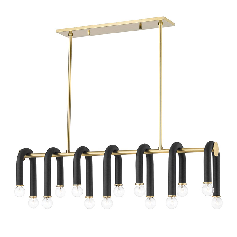 Люстра Paulson floppy chandelier gold Черный Золотой в Самаре | Loft Concept 