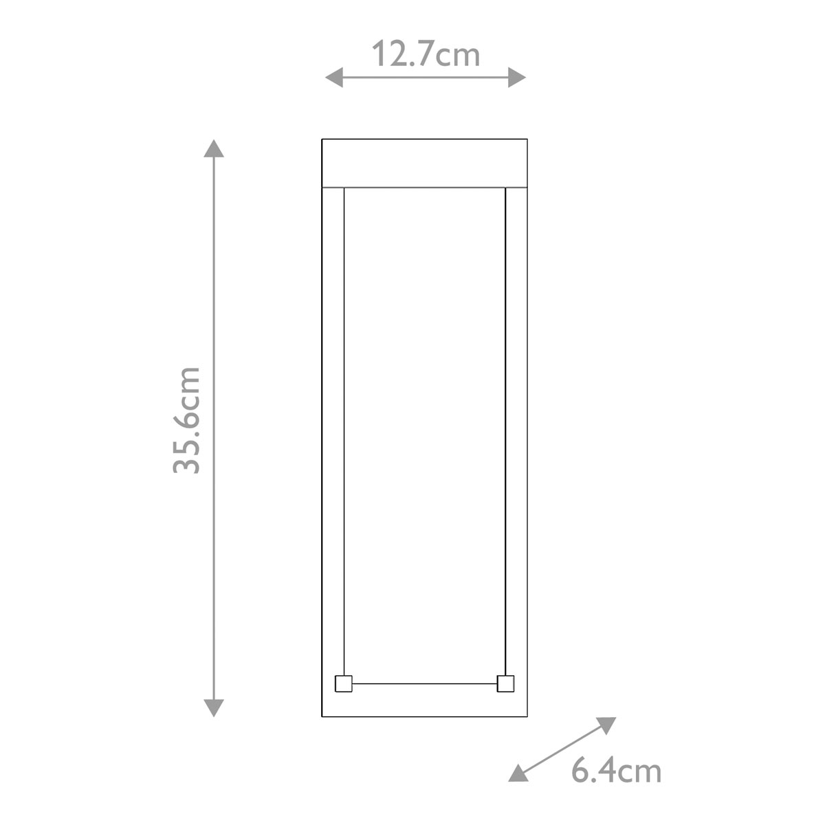 Настенный фонарь уличный прямоугольный черного цвета со стеклом с пузырьками Eurofase в Самаре