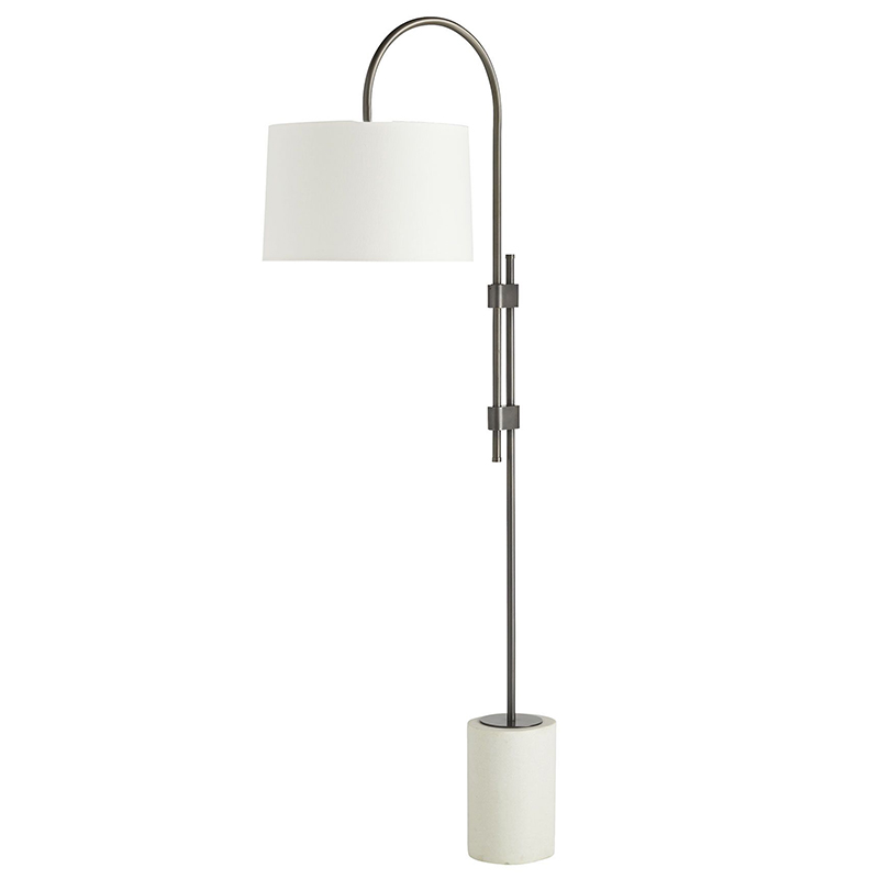 Торшер Arteriors ILY FLOOR LAMP Темная бронза Белый в Самаре | Loft Concept 