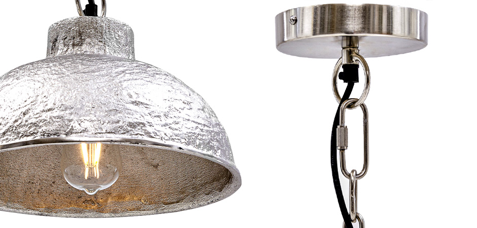 Подвесной светильник Rough Silver Pendant II Подвесной светильник Rough Silver Pendant II - Loft-Concept в Самаре