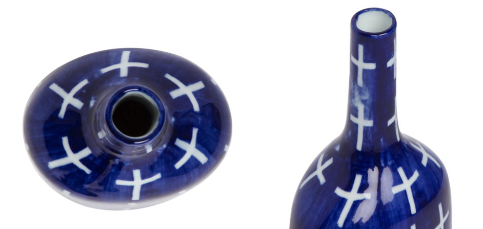 Ваза blue & white ornament Blue Bottle Ваза blue & white ornament Blue Bottle - Loft-Concept в Самаре