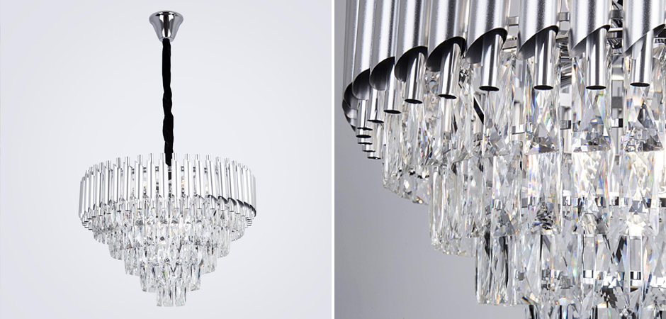 Круглая многоярусная люстра Empire Crystal Silver Круглая многоярусная люстра Empire Crystal Silver - Loft-Concept в Самаре