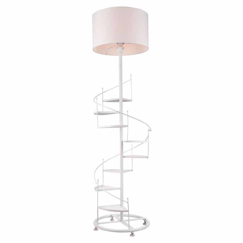 Торшер Spiral Staircase Floor Lamp White Белый в Самаре | Loft Concept 