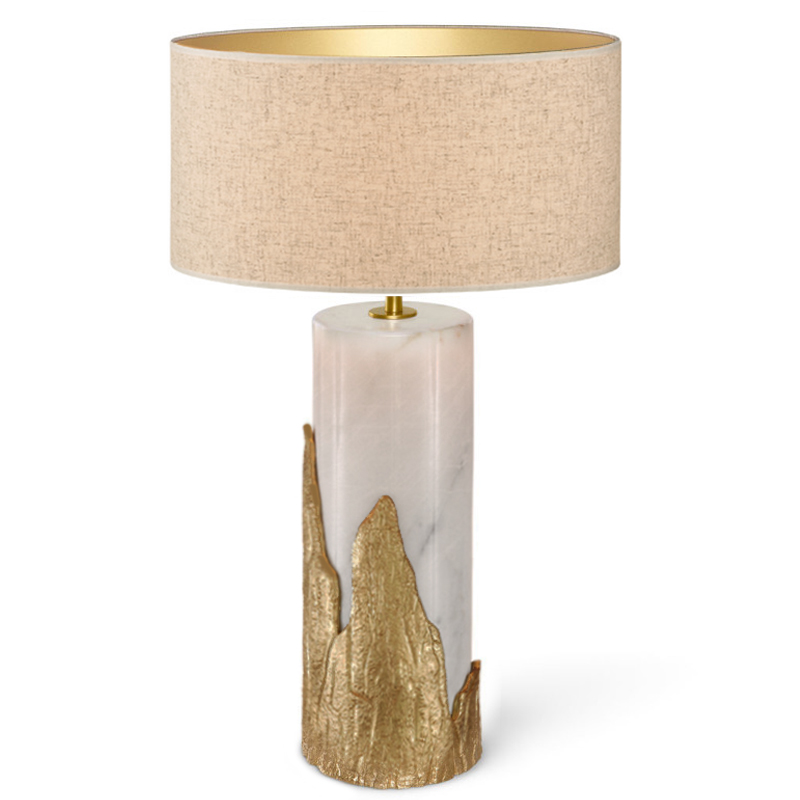 Настольная лампа Amber TABLE LAMP Ginger and Jagger Золотой Белый в Самаре | Loft Concept 