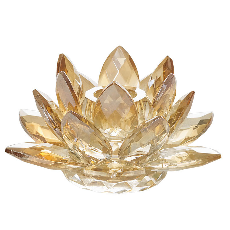 Подсвечник Crystal Lotus gold  в Самаре | Loft Concept 