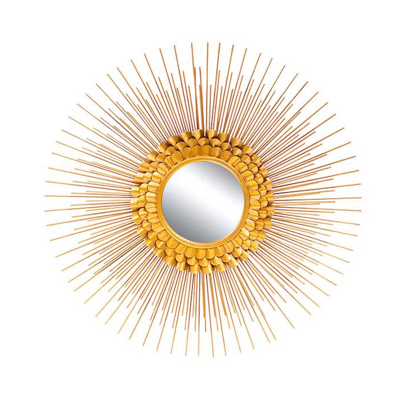 Зеркало-солнце Golden Petals Mirror Sun Золотой в Самаре | Loft Concept 