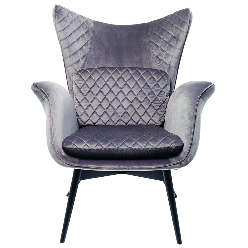 Кресло Gray Velvet Throne Серый в Самаре | Loft Concept 