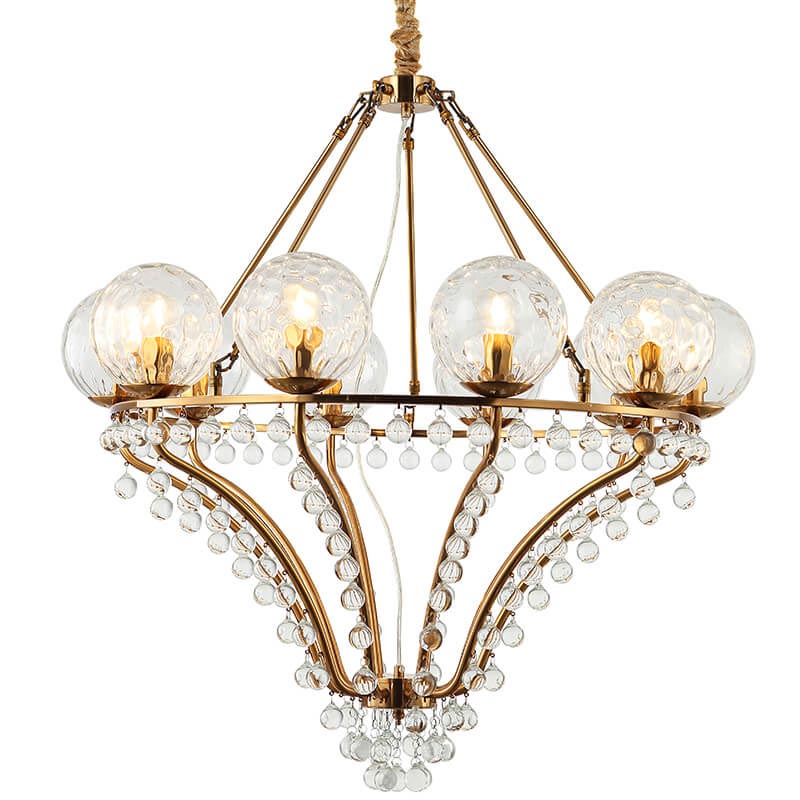 Люстра Melaine Chandelier gold Золотой Прозрачный (Transparent) в Самаре | Loft Concept 