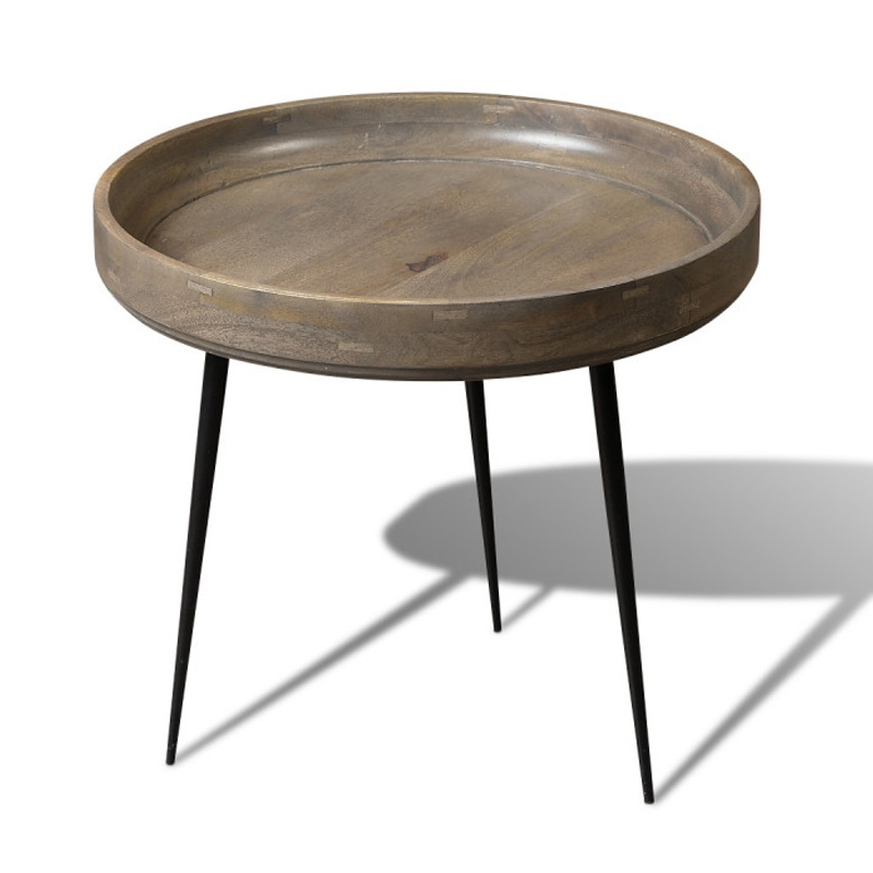 Кофейный стол Davidson Coffee Table platinum 47 Серый Черный в Самаре | Loft Concept 