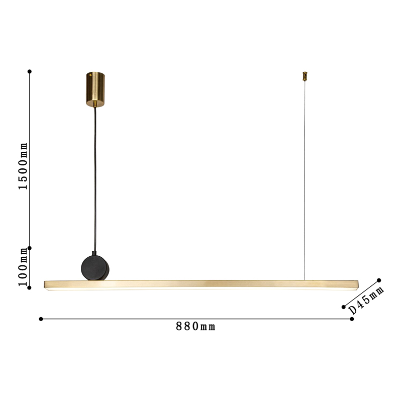 Светодиодная люстра DRAWING LINES Gold в Самаре