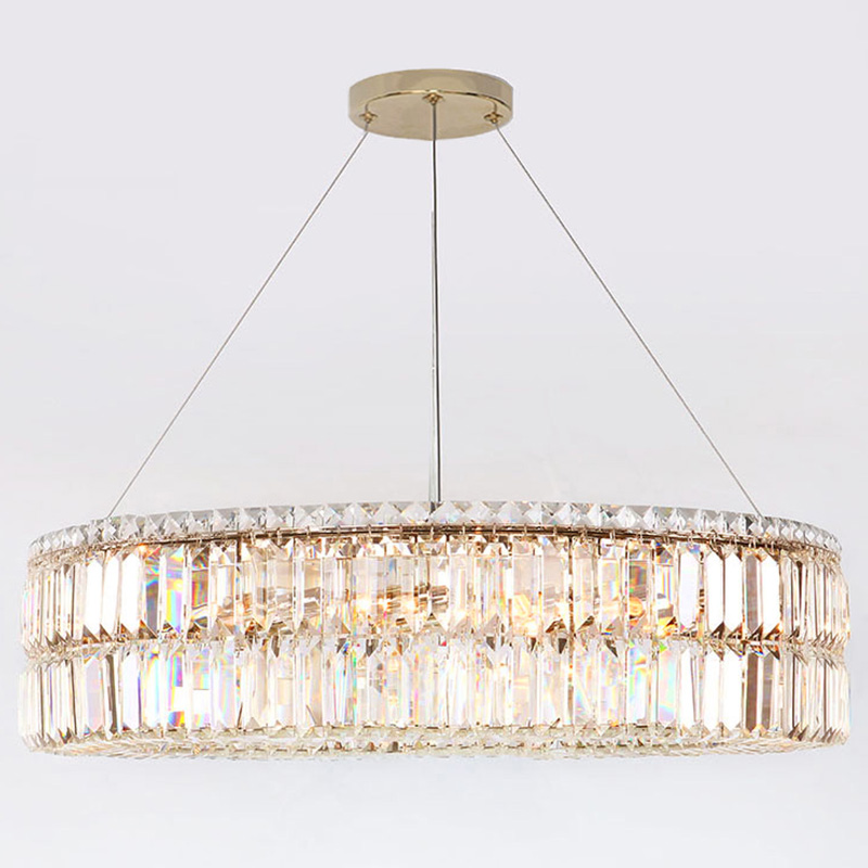 Люстра Darleen Crystal Gold Chandelier 17 Золотой Прозрачный (Transparent) в Самаре | Loft Concept 