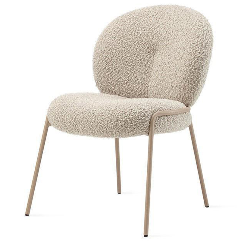 Стул Lyons Boucle Chair Бежевый Золотой в Самаре | Loft Concept 