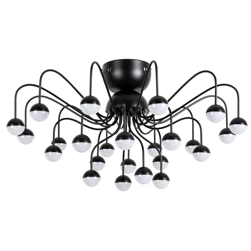 Потолочная люстра Vilelme Chandelier black Черный в Самаре | Loft Concept 