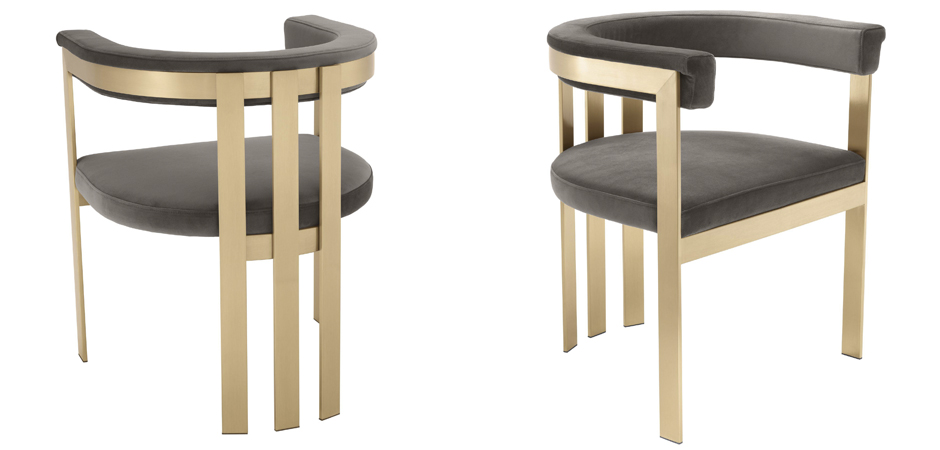Стул Eichholtz Dining Chair Clubhouse grey Стул Eichholtz Dining Chair Clubhouse grey - Loft-Concept в Самаре