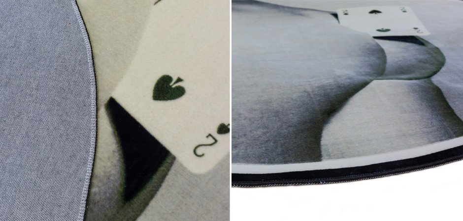 Ковер Seletti Round Rug Two of Spades Ковер Seletti Round Rug Two of Spades - Loft-Concept в Самаре