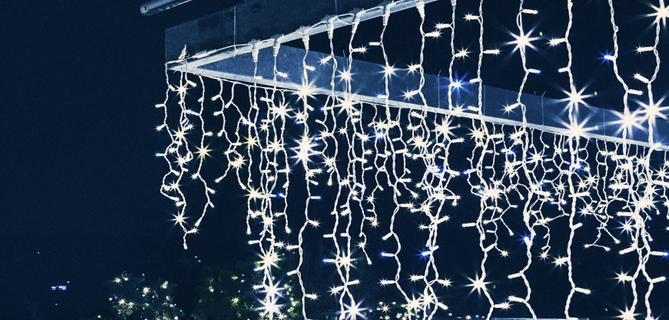 Светодиодная Гирлянда-Бахрома с Белым светом - Loft-Concept в Самаре