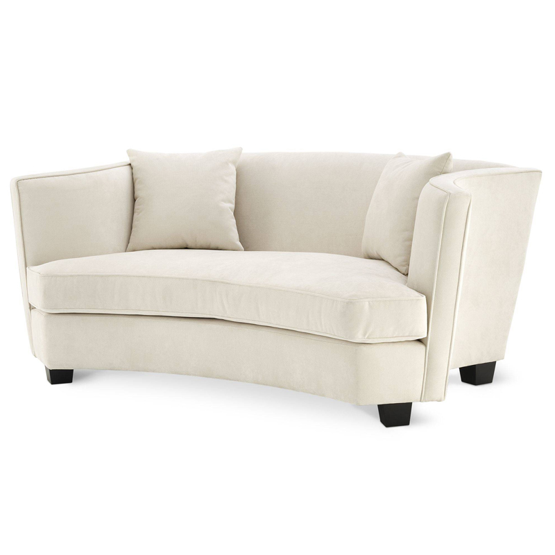 Диван Eichholtz Sofa Jiulietta 2 ivory ( слоновая кость ) Черный в Самаре | Loft Concept 