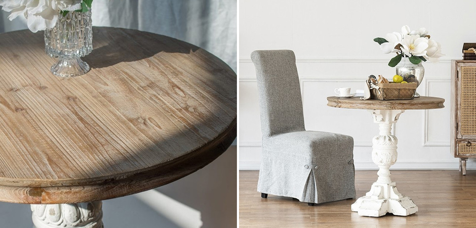 Круглый обеденный стол Aged Wood Круглый обеденный стол Aged Wood - Loft-Concept в Самаре