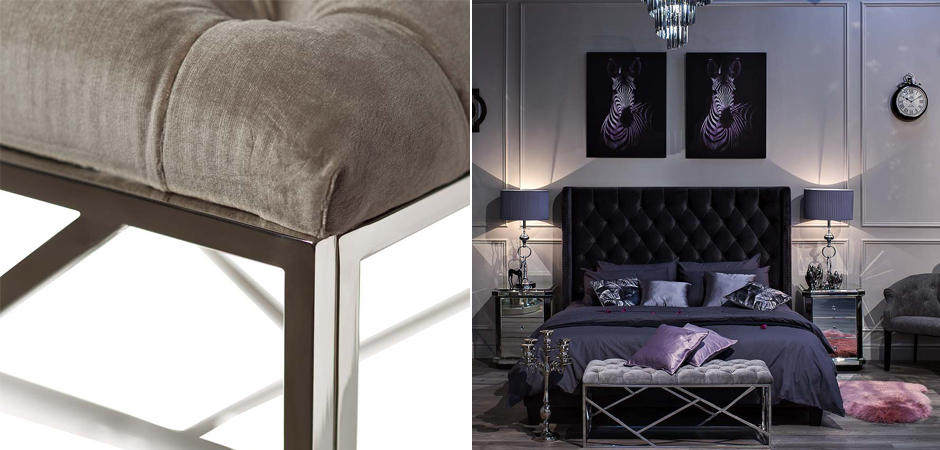 Банкетка Serene Furnishing Chromium Top Банкетка Serene Furnishing Chromium Top - Loft-Concept в Самаре