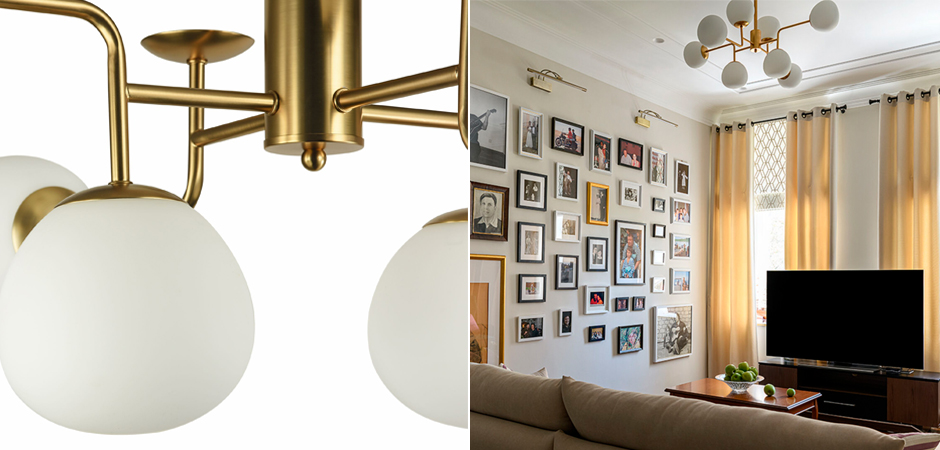 Люстра Tiepolo Ball Chandelier Gold 8 Люстра Tiepolo Ball Chandelier Gold 8 - Loft-Concept в Самаре