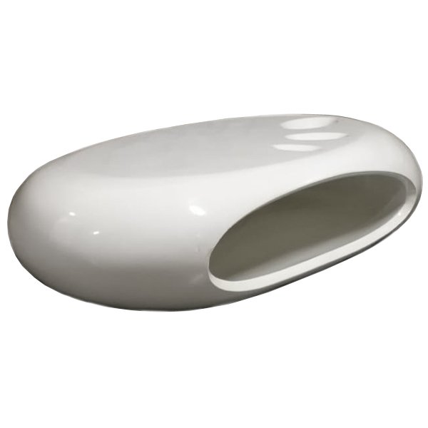 Кофейный стол Oval Capsule Белый в Самаре | Loft Concept 