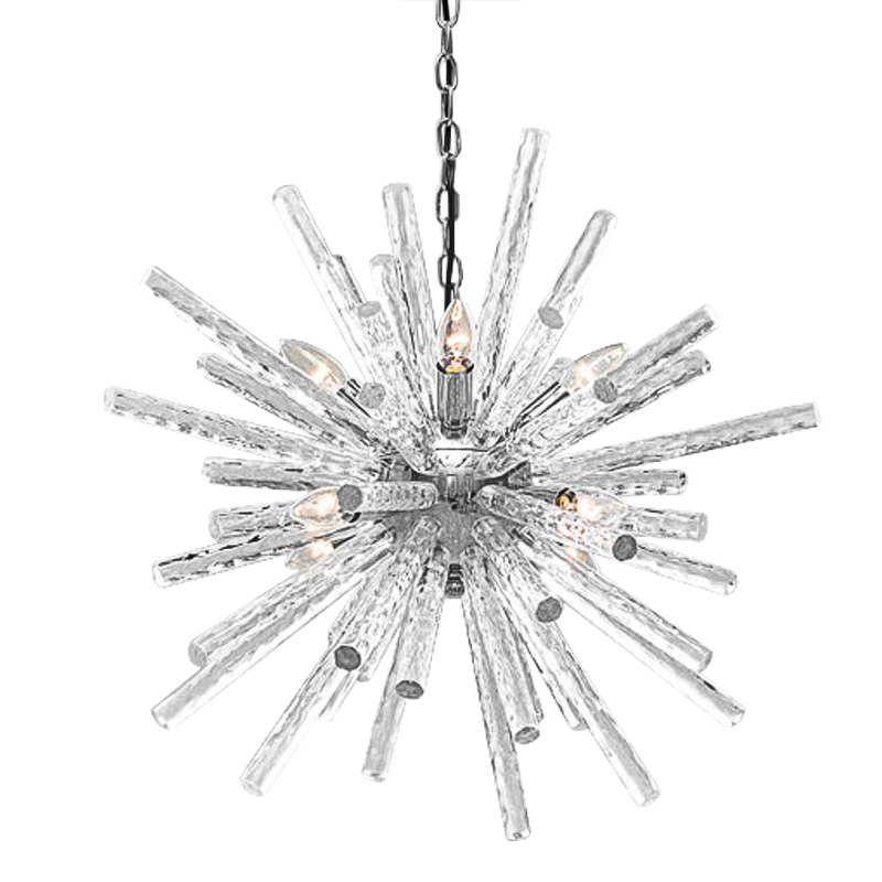 Люстра Icicles Sputnik Chandeliers Хром Прозрачный в Самаре | Loft Concept 