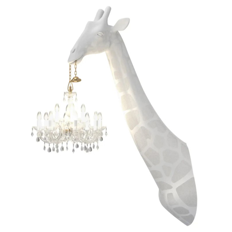 Бра белый жираф White Giraffe Wall Lamp Sconce Chandalier Белый в Самаре | Loft Concept 