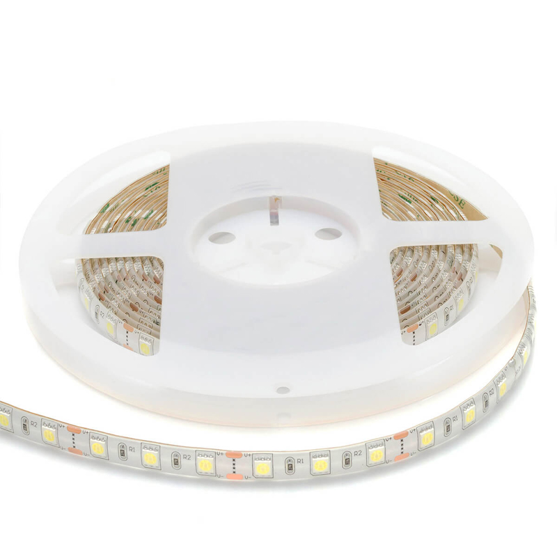 Светодиодная влагозащищенная лента 14,4W/m 60Led/m 5050SMD холодный белый 1M Белый в Самаре | Loft Concept 