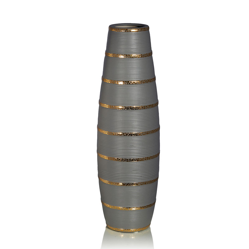 Ваза Vase Beehive gray Серый Золотой в Самаре | Loft Concept 