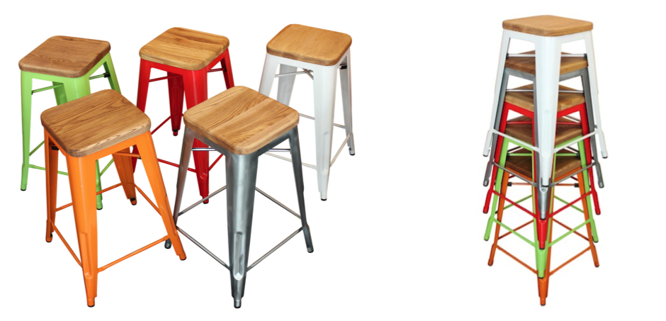 Барный стул Tolix Board Seat barstool Барный стул Tolix Board Seat barstool - Loft-Concept в Самаре