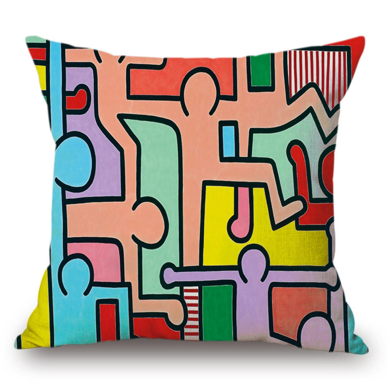 Подушка Keith Haring 7 Мульти в Самаре | Loft Concept 