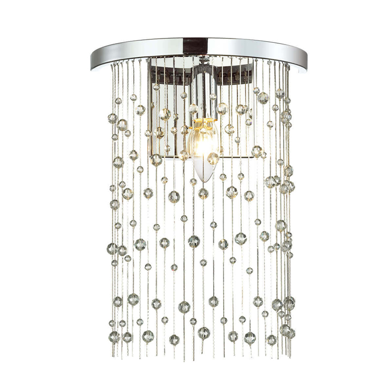 Бра Hailstorm Rain Wall lamp chrome Прозрачный (Transparent) Хром в Самаре | Loft Concept 