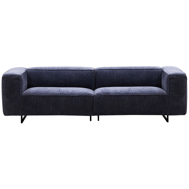 Диван Bastien Soft Dark Blue Sofa Темно-синий Черный в Самаре | Loft Concept 