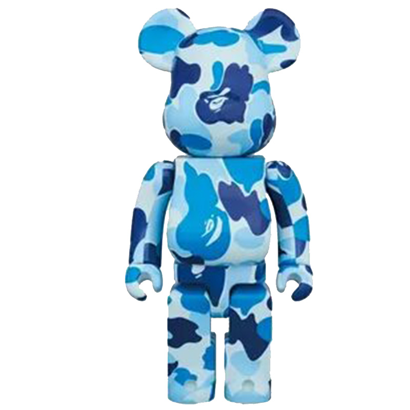 Статуэтка Bearbrick Camouflage Blue Синий Голубой в Самаре | Loft Concept 