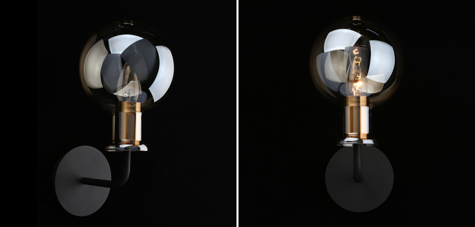 Бра c дымчатым стеклом Champagne Glasss Бра c дымчатым стеклом Champagne Glasss - Loft-Concept в Самаре