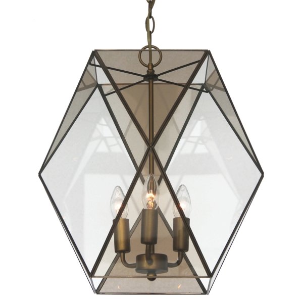 Подвесной светильник Rombius Pendant large III brandy glass Темная бронза винтаж в Самаре | Loft Concept 