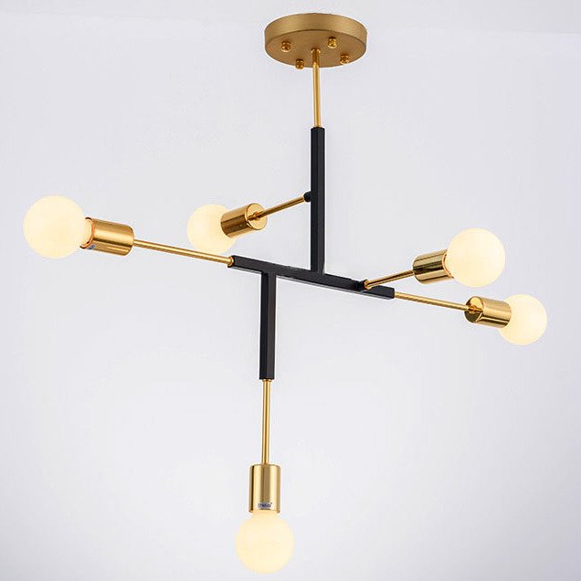 Светильник CLIFF SUSPENSION LAMP black Золотой Черный в Самаре | Loft Concept 