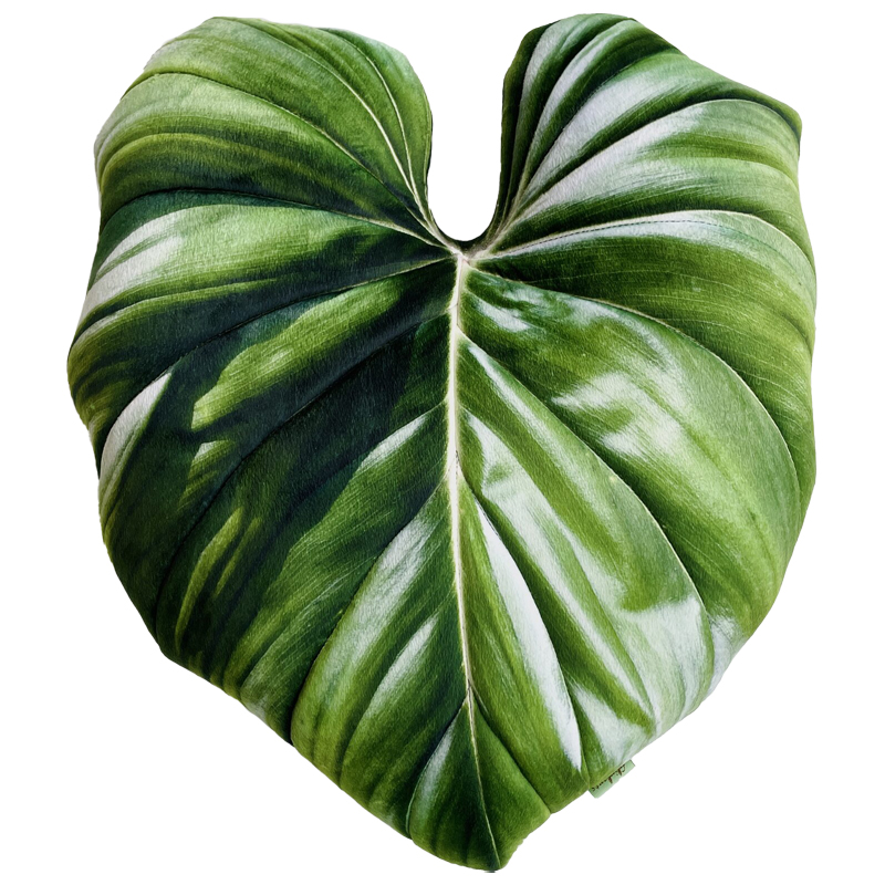 Декоративная подушка Botanical Cushion Philodendron Зеленый в Самаре | Loft Concept 