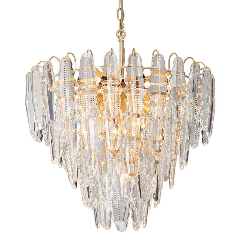 Люстра Maogan Textured Chandelier Золотой Прозрачный (Transparent) в Самаре | Loft Concept 