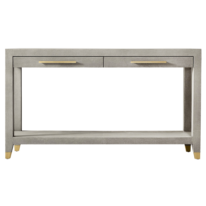 Charles Stingray Texture Console Grey Консоль скат Золотой Серый в Самаре | Loft Concept 