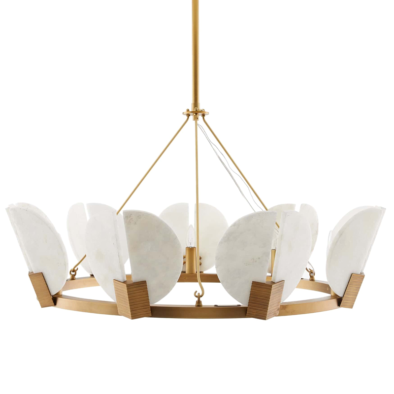 Люстра Arteriors SIERRA CHANDELIER GOLD Золотой Белый в Самаре | Loft Concept 