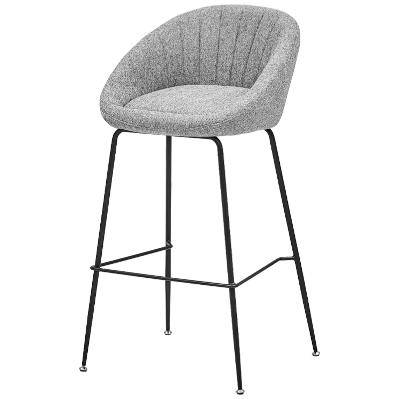 Барный стул Alberto Bar Stool Gray Черный Светло-серый в Самаре | Loft Concept 