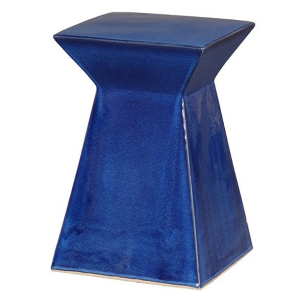 Керамический табурет Upright Garden Stool - Blue Синий в Самаре | Loft Concept 