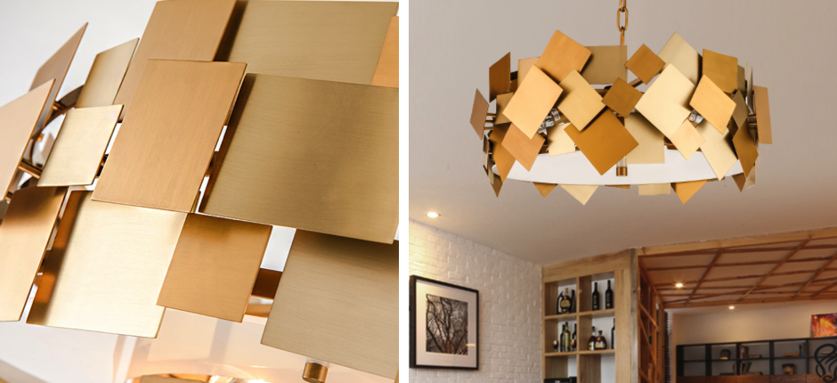 Люстра Gold Plate Chandelier 4 Люстра Gold Plate Chandelier 4 - Loft-Concept в Самаре