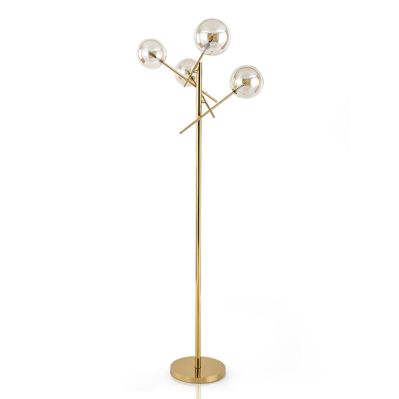 Торшер Gallotti & Radice Bolle floor lamp Золотой Дымчатый (Smoke) Торшер Gallotti & Radice Bolle floor lamp Золотой Дымчатый (Smoke) в Самаре | Loft Concept