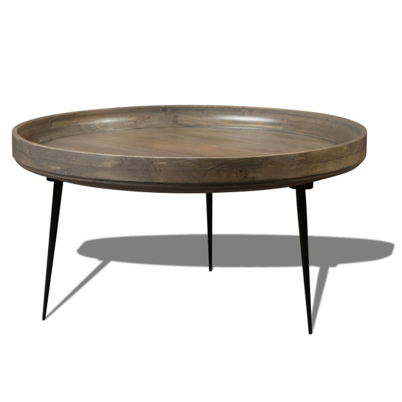 Кофейный стол Davidson Coffee Table platinum 40 Серый Черный в Самаре | Loft Concept 