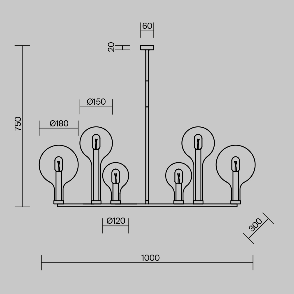 Люстра подвесная Status Е14 в Самаре