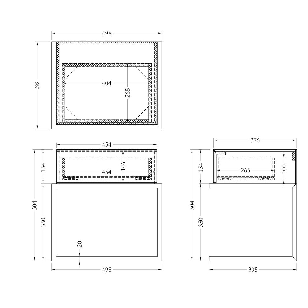 Тумбочка зеркальная с ящиком Mirror Chrome Cabinet в Самаре