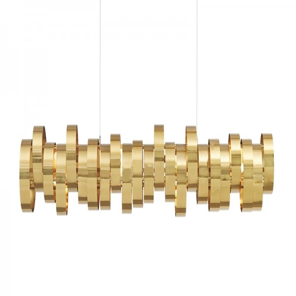 Люстра Brass Belts Chandelier Латунь в Самаре | Loft Concept 