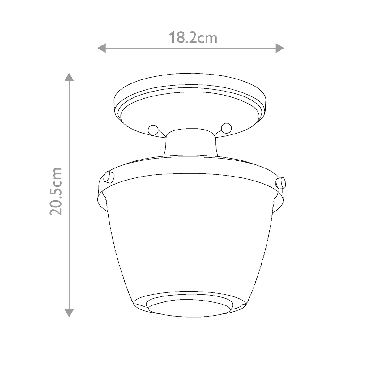 Потолочный светильник для ванных комнат с плафоном из прессованного фактурного стекла Quoizel в Самаре